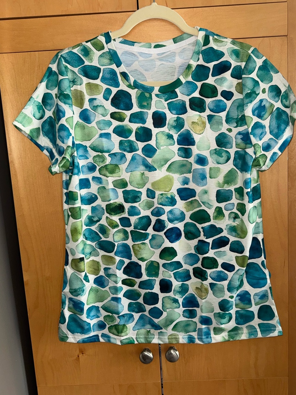 Women's Watercolor Print Tee-NEW!